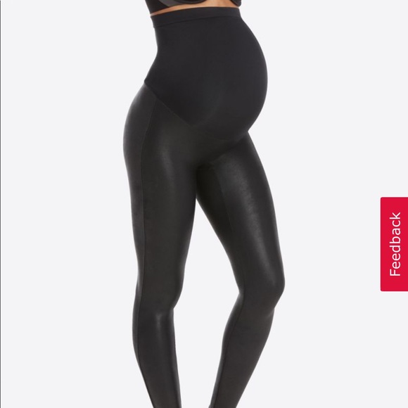 SPANX Pants - Spanx maternity faux leather leggings